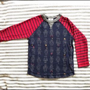 Hanna Andersson Long-sleeved T-shirt with robots